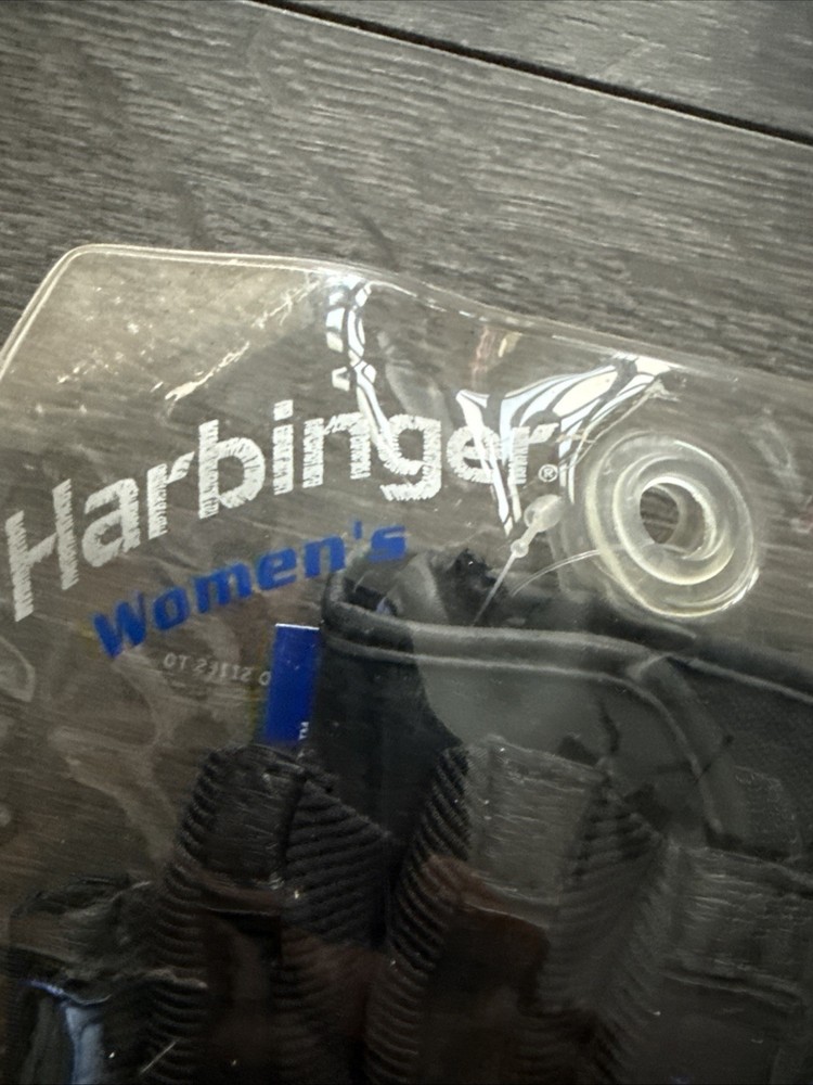 New HARBINGER 126520 TRAINING GRIP GLOVES Size M. Black