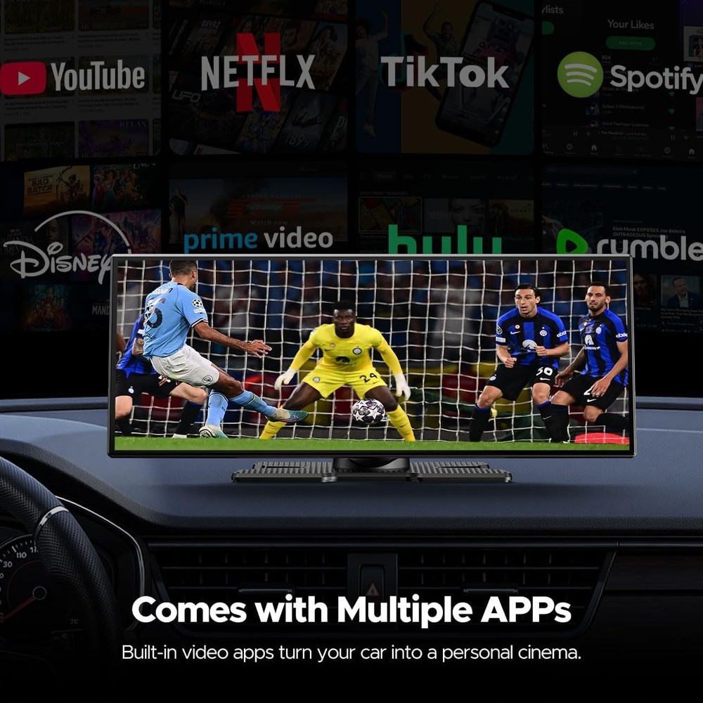 11 Inch Wireless Carplay Screen with Backup Camera