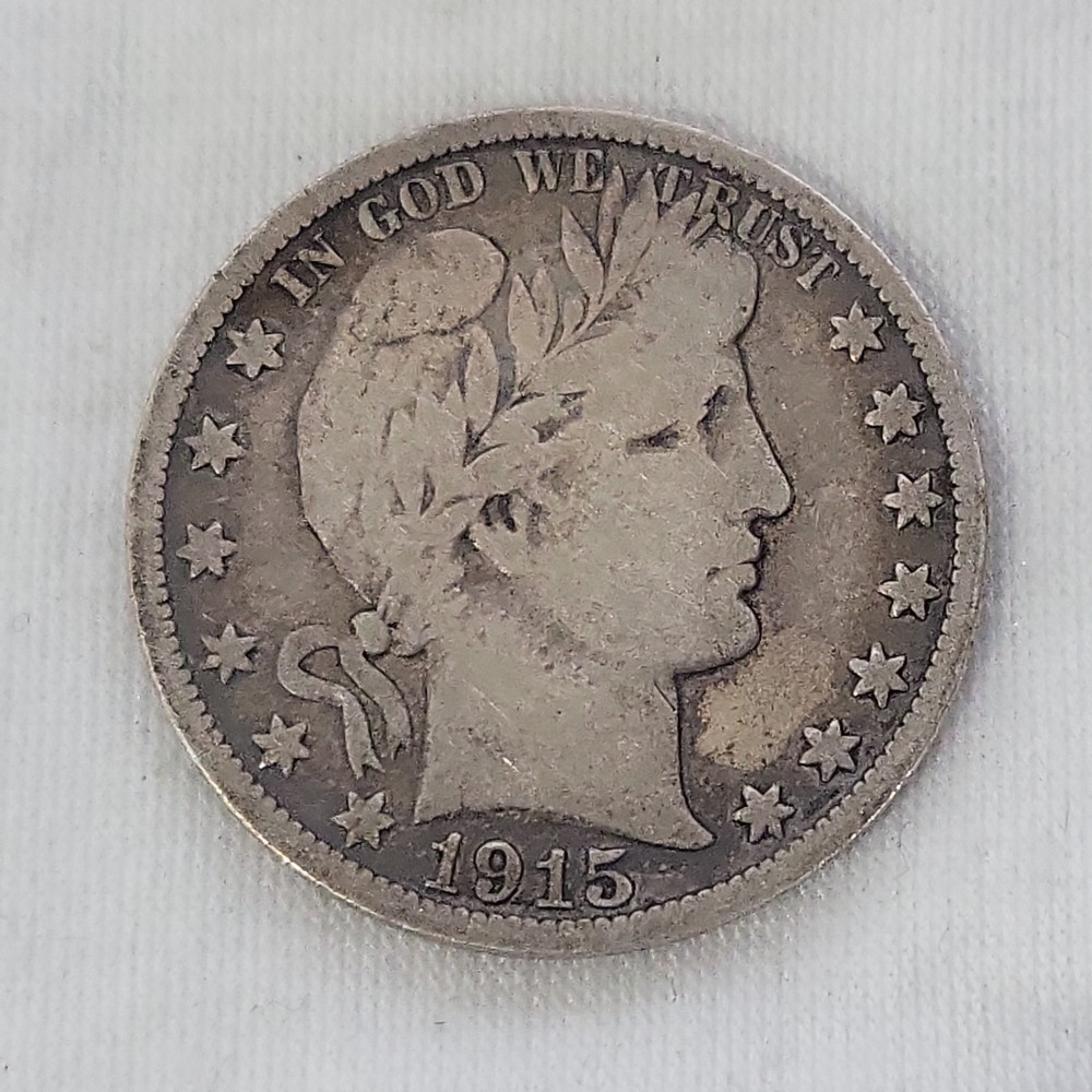 1915 S Barber Half Dollar in Fine Condition