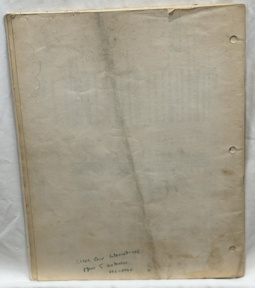 ORIGINAL-WILLIAMS-CABARET-INSTRUCTION MANUAL