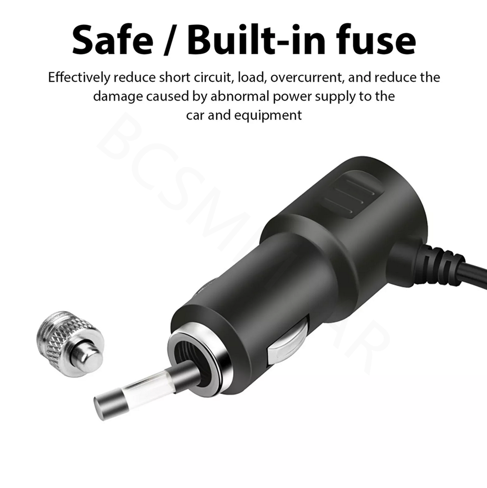 4 Way Car Cigarette Lighter Adapter QC3.0 Quick Charger Socket Splitter Outlet