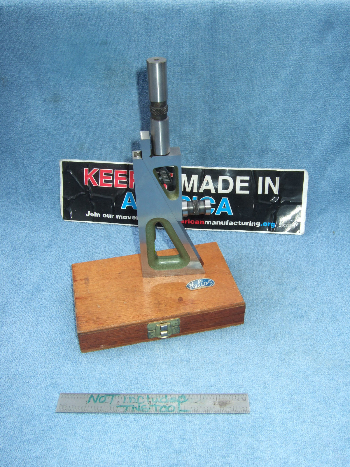 HELIOS GERMAN MADE PLANER GAGE W/CASE MACHINIST TOOLMAKER No.4 MANY MORE US HERE