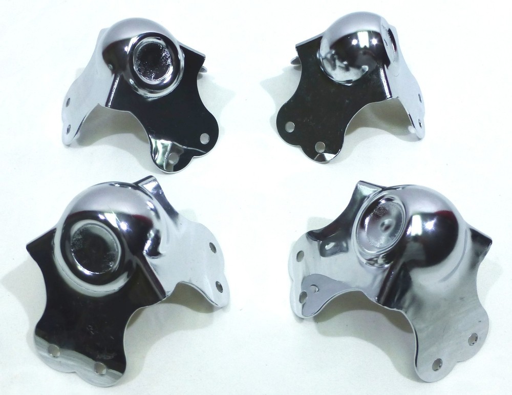 Eight (8) New Large Ball Corners (4) Standard (4) Dimpled - For Stacking