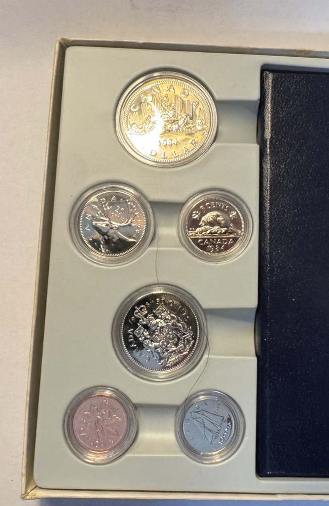 1984 Canada 6 coin Specimen Set w/ RCM PKG & COA