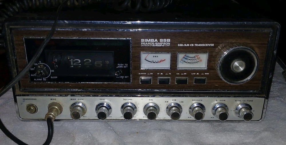 VINTAGE SIMBA SSB/AM CB TRANSCEIVER NOT TESTED/PARTS