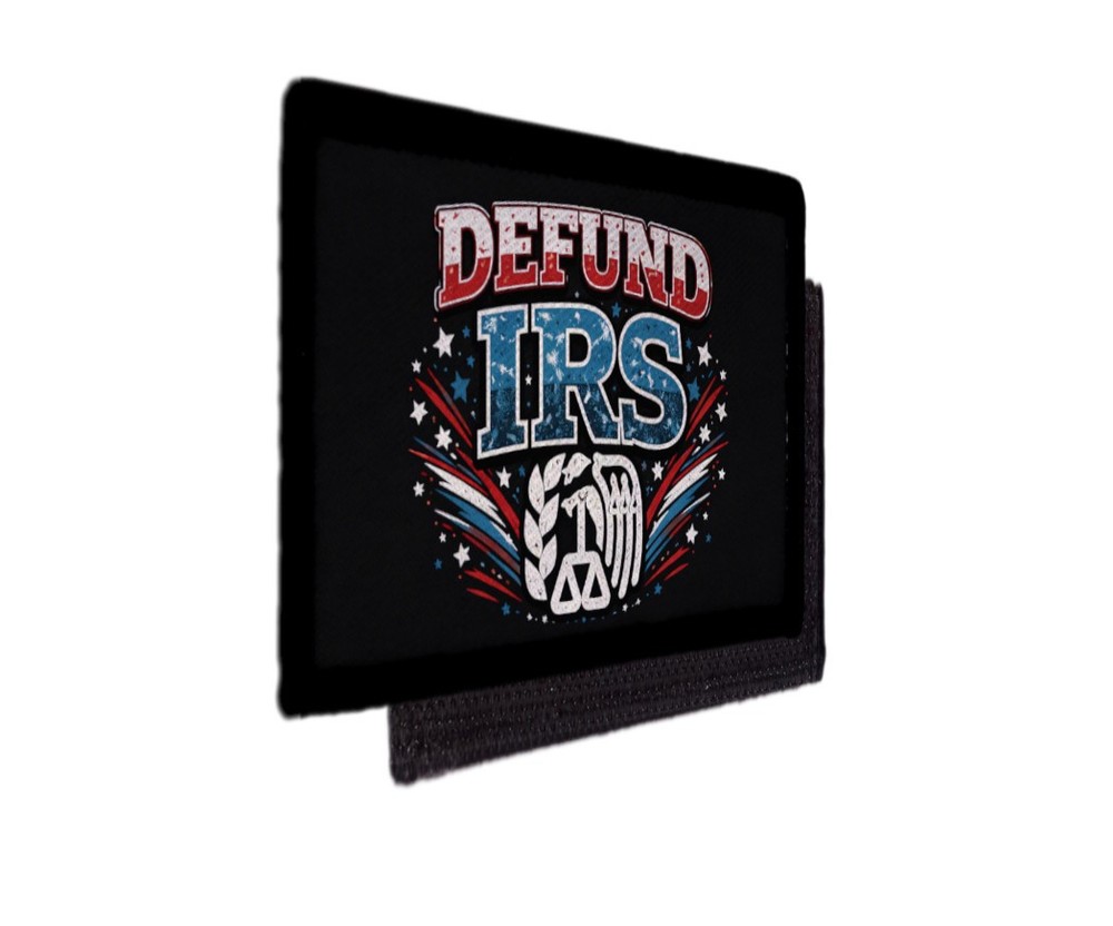 Defund Irs Anti Establishment Patch Morale Army Hook [sub]