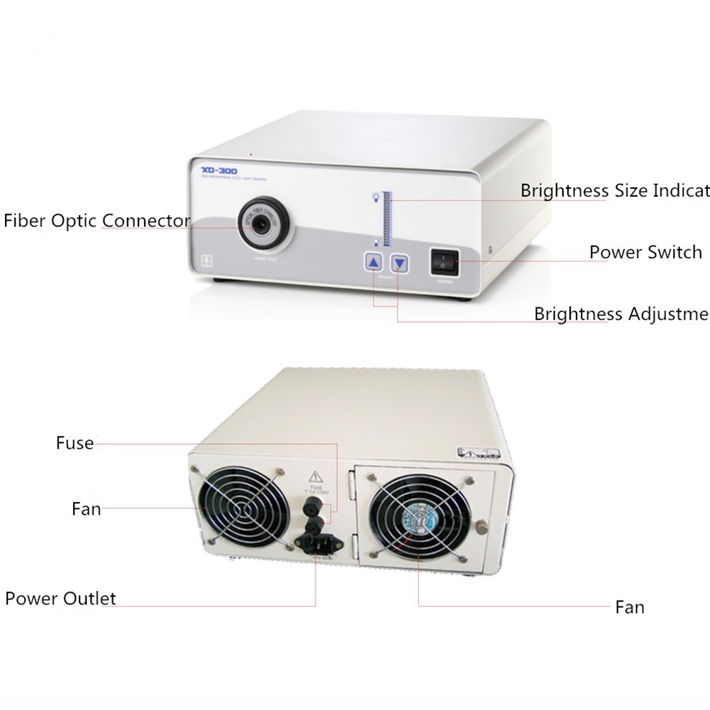 250W Xenon Fiber Optic Microscope Medical Cold Light Source with Touch Switch