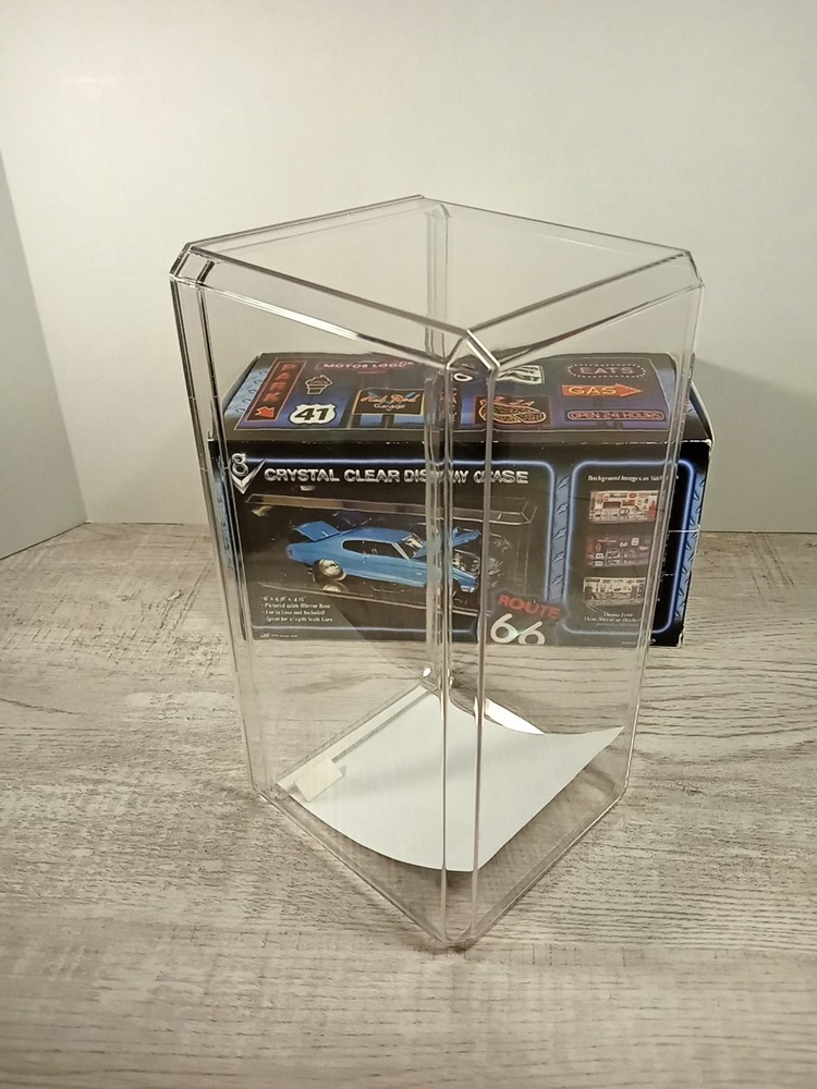 Crystal Clear Display Case New Open Box 9" x 4.38" x 4.13"