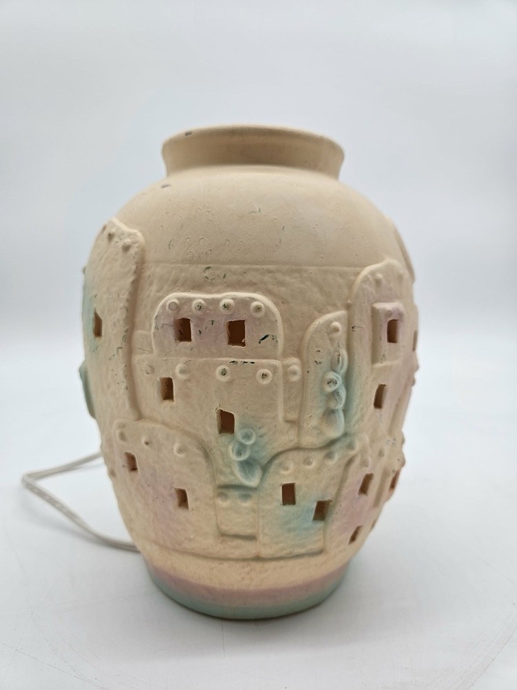 Vintage Ceramic Village Lighted Accent Lamp