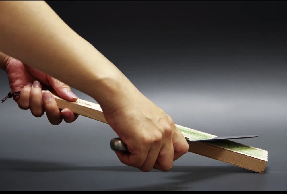 3pc Leather Strop Sharpening Polishing Buffing Compound for knives Razors Tools