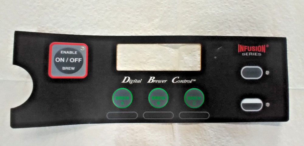 Bunn 36367.0061 Overlay Membrane Switch, 3 Brew and 2 Batch Buttons, Genuine OEM