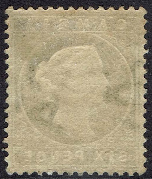 GAMBIA 1886 QV CAMEO 6D