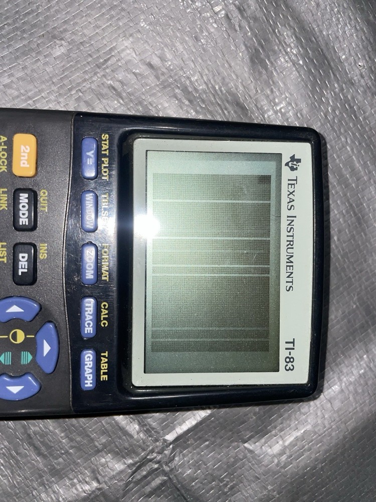 Texas Instruments TI-83 Plus Graphing Calculator w/ Cover & Batteries