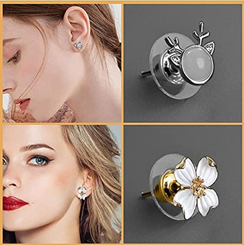 Earring Backs-Earring Backs for Droopy Ears/Studs/Heavy Earring -100Pcs Earring