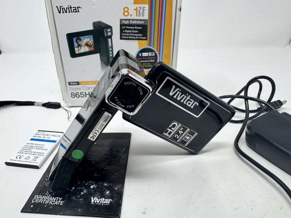 Vivitar DVR 865HD High Definition Handheld Camcorder black