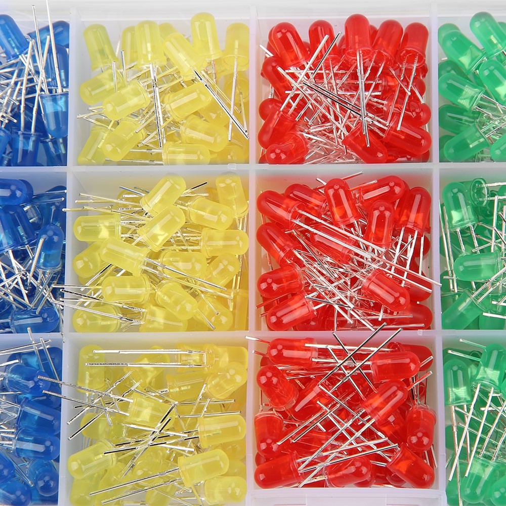 500pcs 5mm LED Assortment High Energy Efficient Kit For DIY Enthusiasts