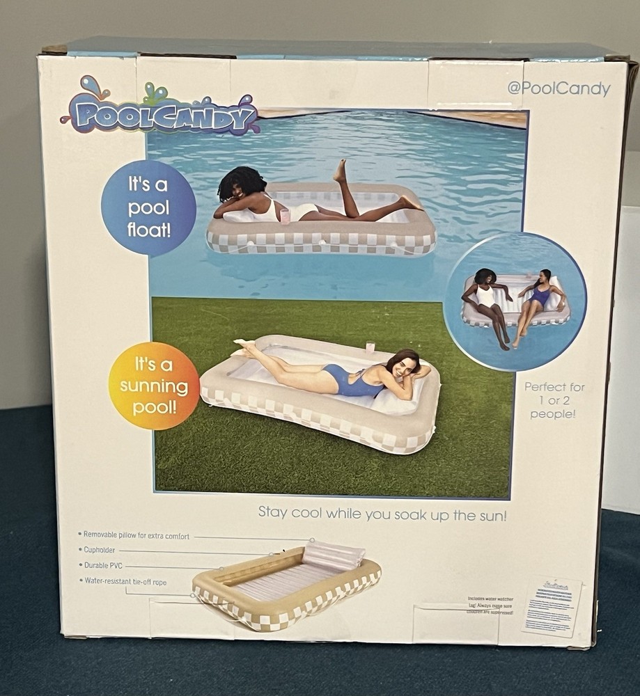 PoolCandy Personal Sunning Pool Float Inflatable New In Box
