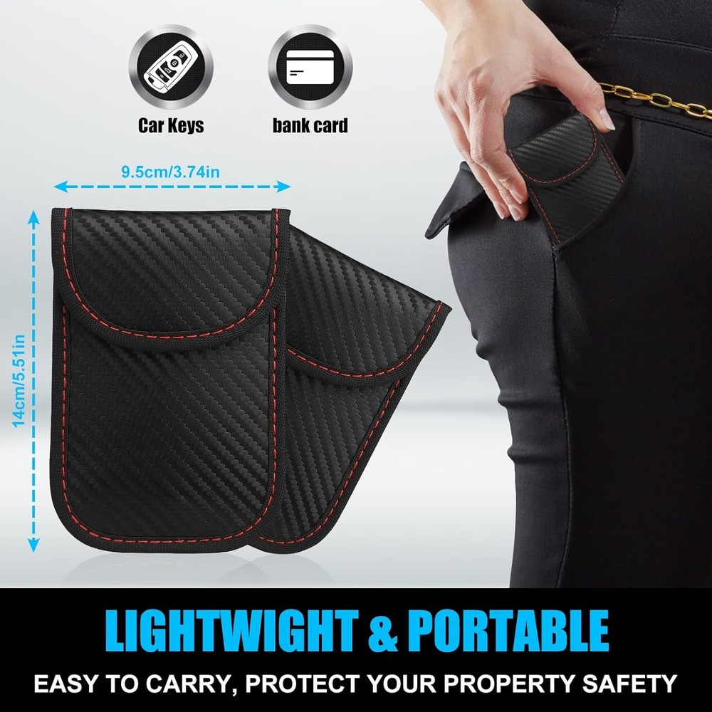 Car key shielding case with storage pouch, keyless remote control