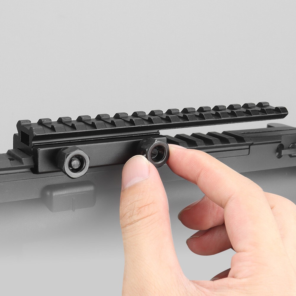 20mm to 20mm Riser Mount Picatinny Weaver Rail Scope Extension Riser Base Mount