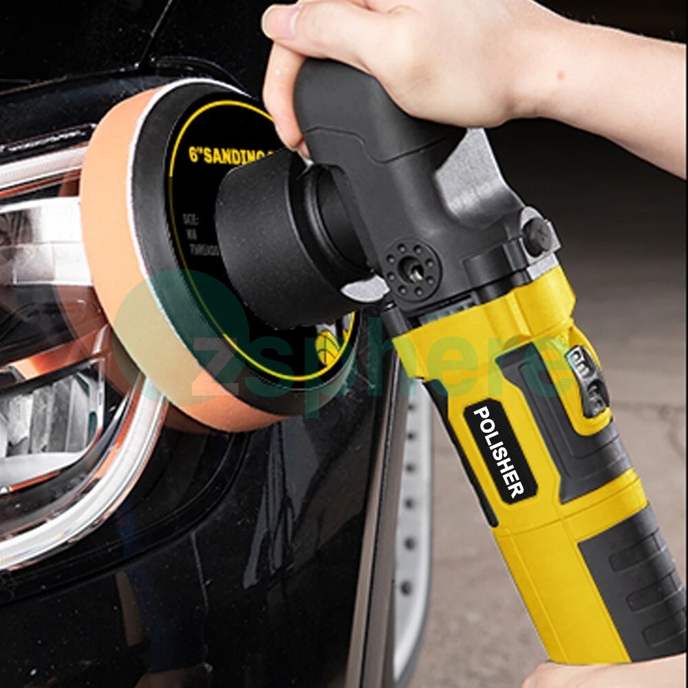 6" Variable Speed Electronic Car Polisher Dual Action DA Polishing Machine Orbit
