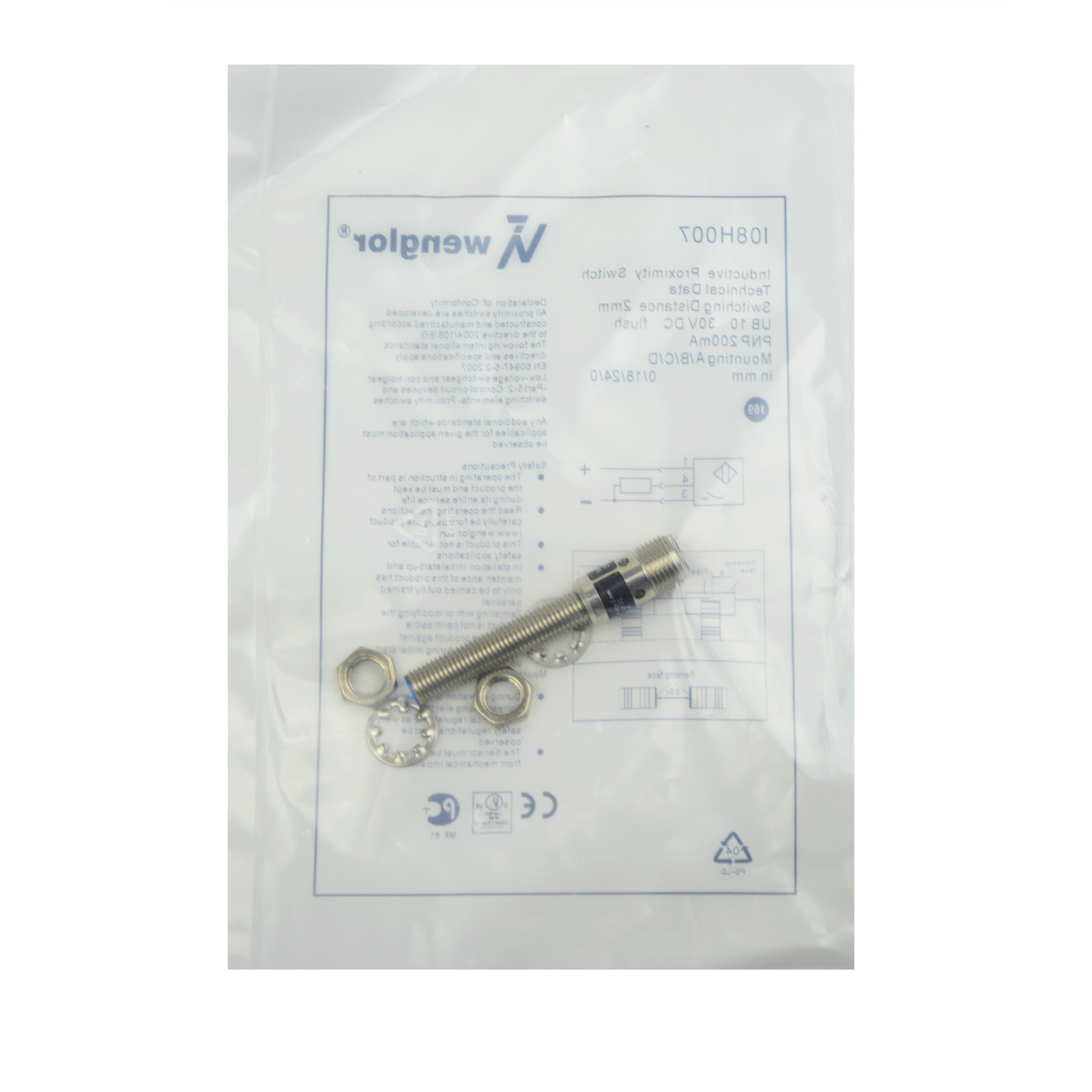 Wenglor Proximity Switch Sensor I08H007 PNP New