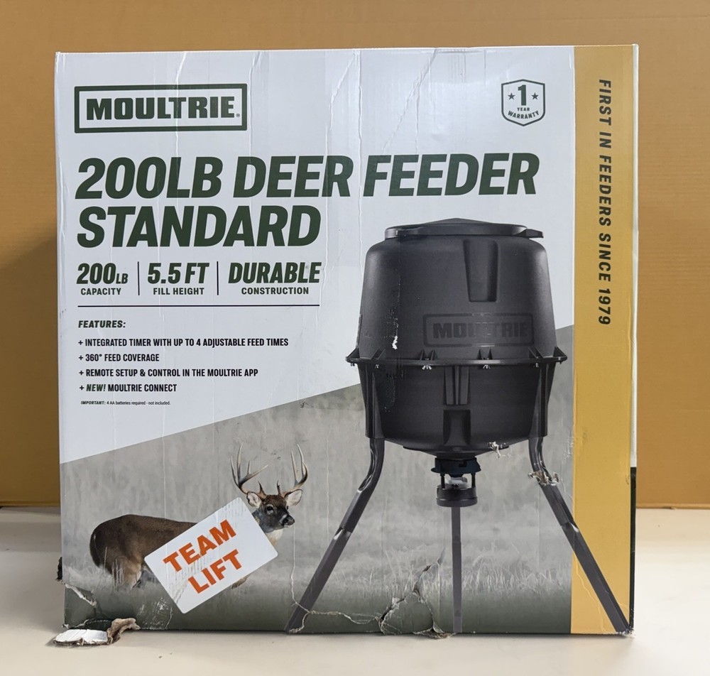Deer Feeder Standard - 30-Gallon - Quick-Lock Hopper System - Digital Timer Con
