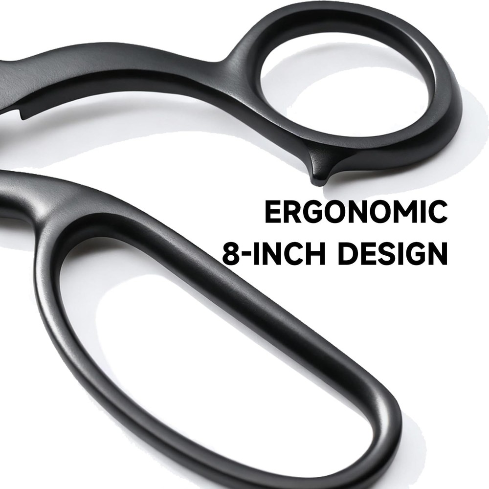 8-Inch Professional Pinking Shears for Fabric Cutting - 5mm Triangle Tooth Fa...