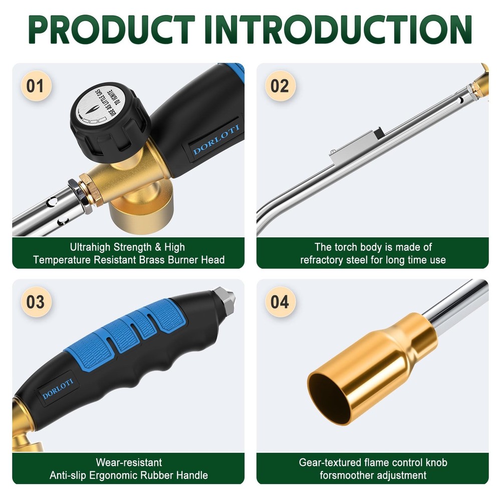 Grill Torch Charcoal Torch Lighter Campfire Starter Kitchen Torch Grill & Coo...