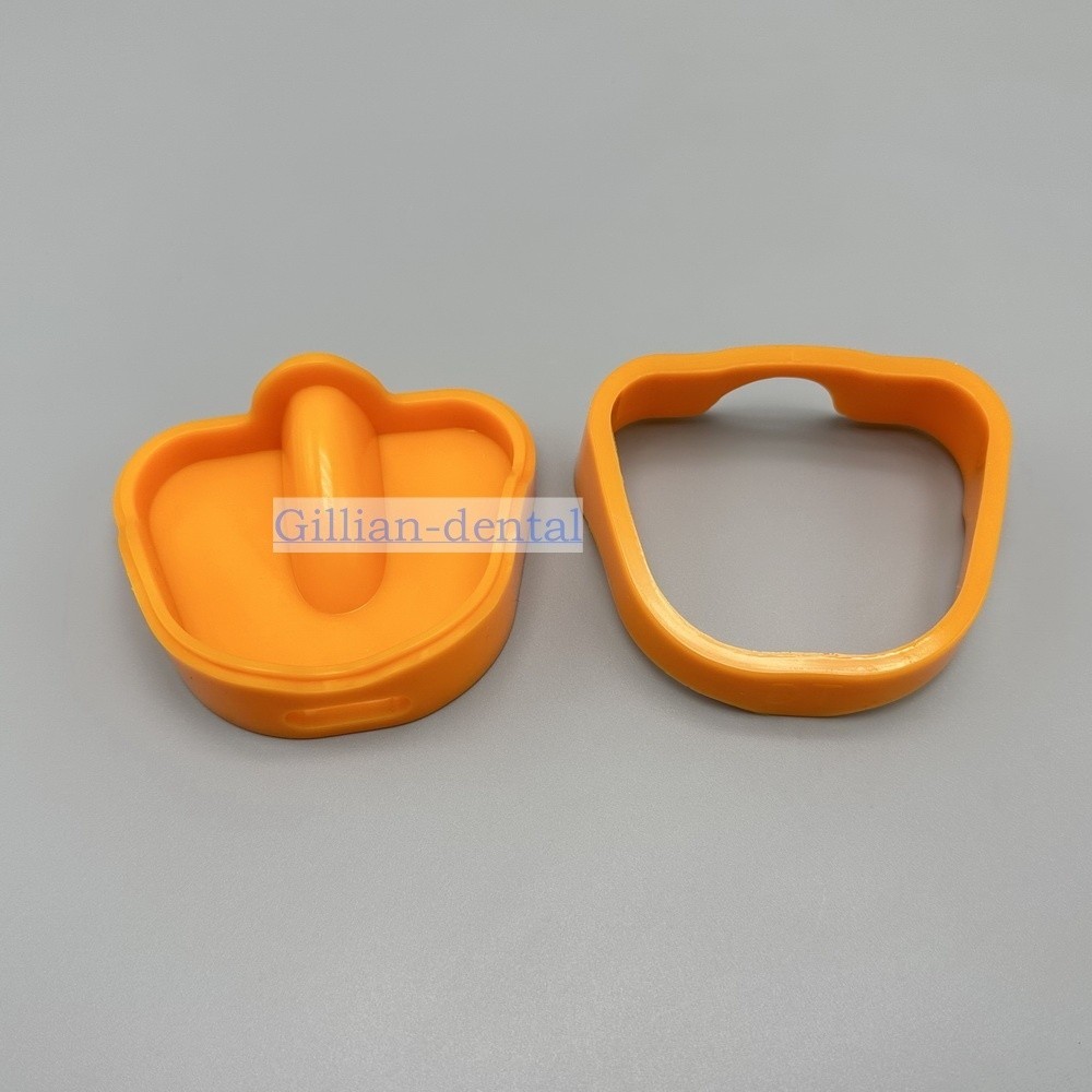 Dental Lab Plaster Model Silicone Former Base Denture Surround Holding Tray Set