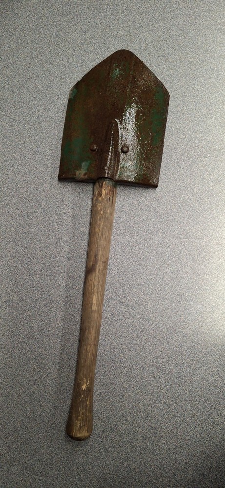 WW2 USMC M43 Entrenching Tool, Modified With Fixed Handle. Rare