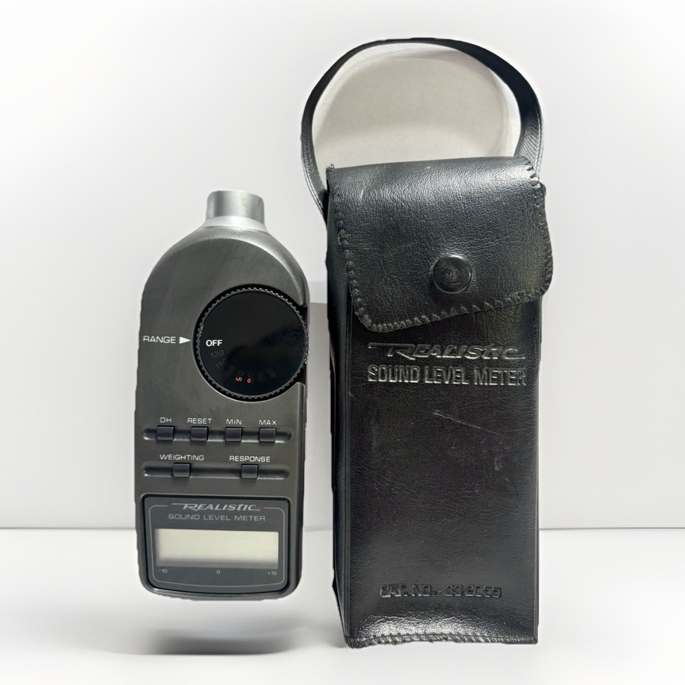 Radio Shack Realistic Digital Sound Level Meter 33-2055 With Case Tested ✅