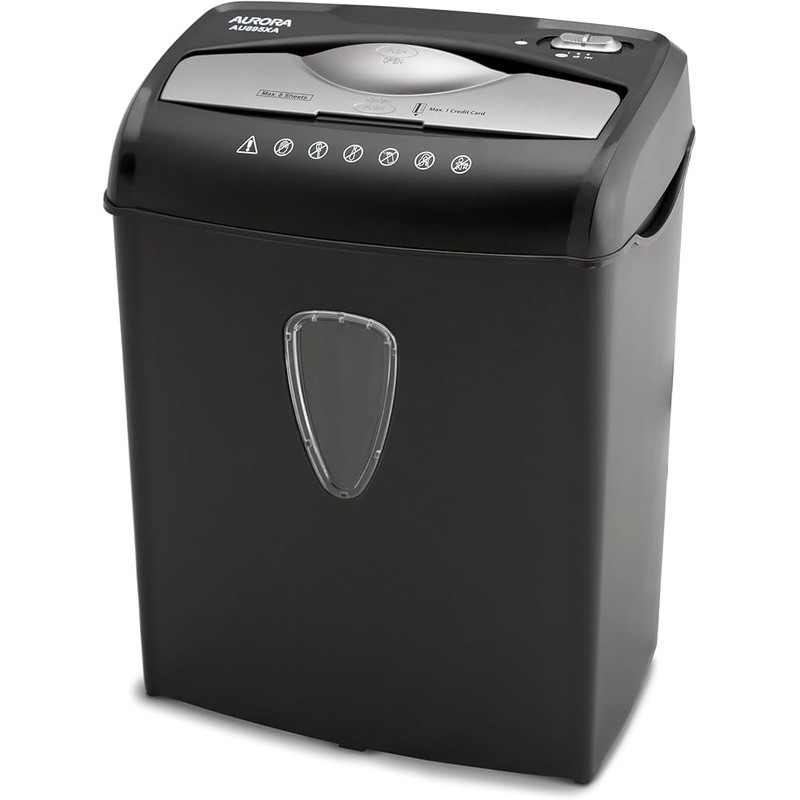 Cross Cut Paper Shredder W/ Safety Power Shut-Off Auto Start Reverse Function US