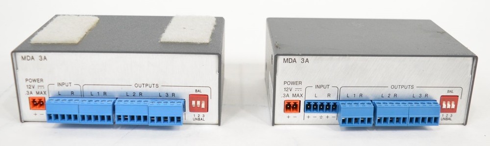 Lot of (2) Extron MDA 3A Audio Distribution Amplifier