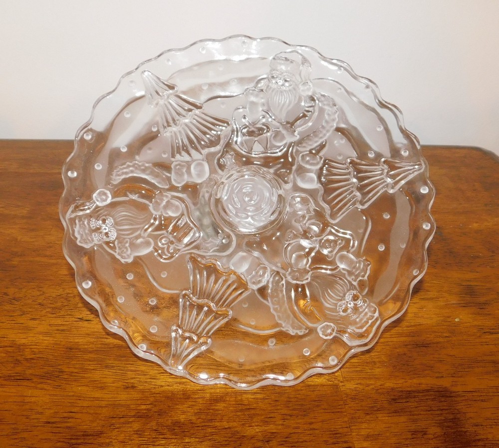 Gorham North Pole Express Footed Christmas Serving Plate in Box