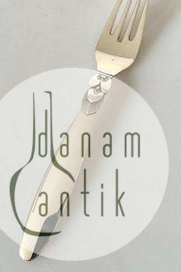 Georg Jensen Sterling Silver Cactus Child Fork No 082