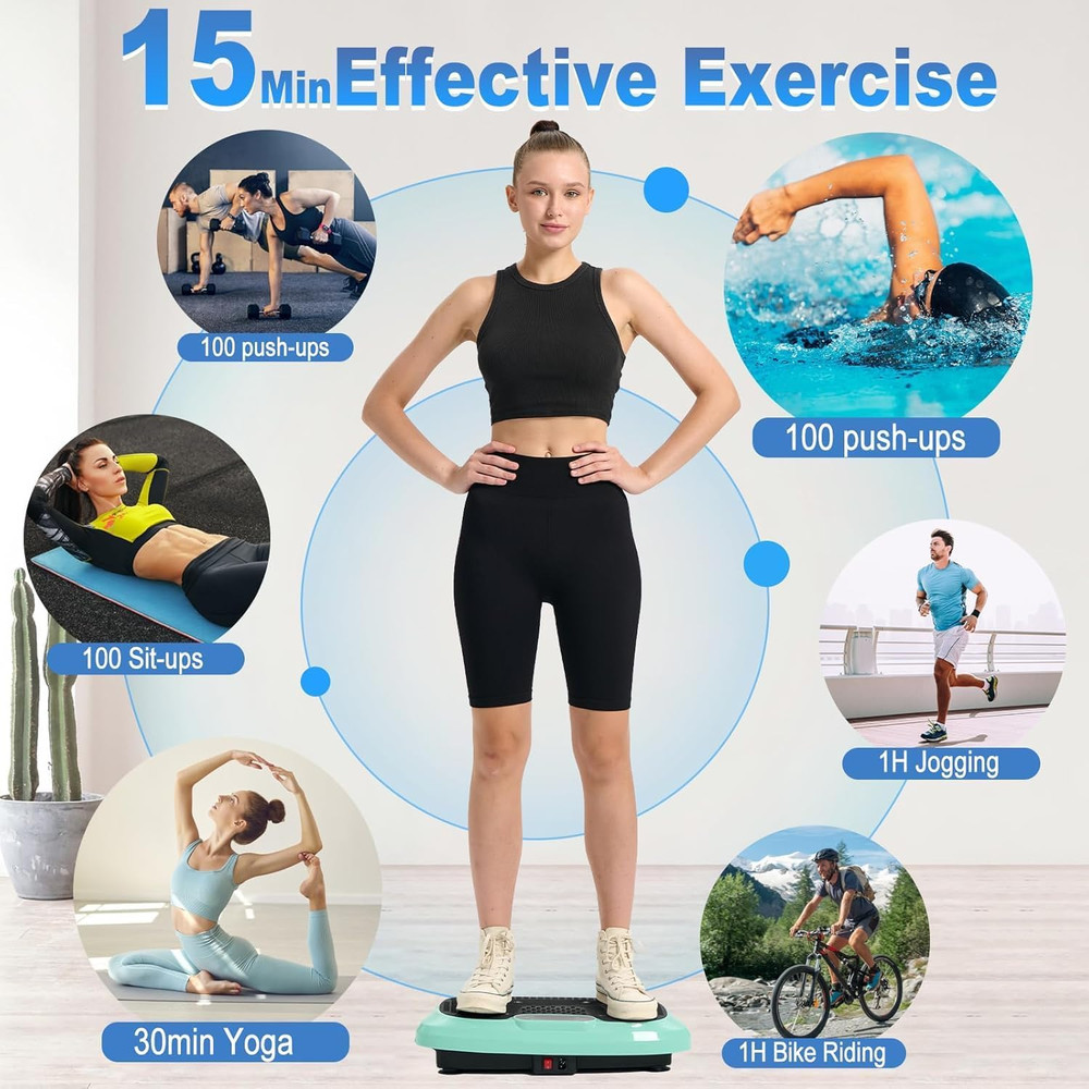 HOTWAVE Vibration Plate Exercise Machine for Lymphatic Drainage, Power Vibrating