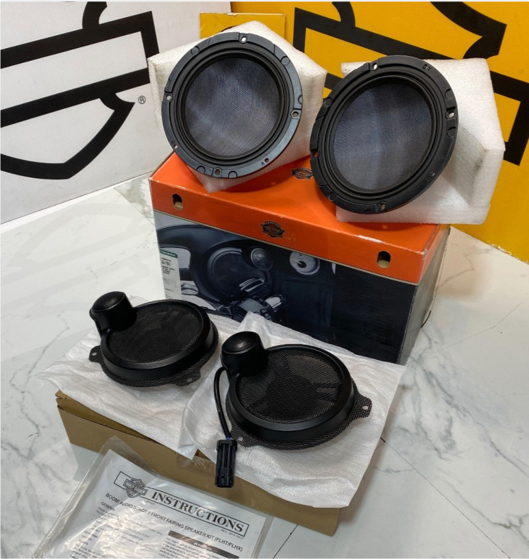 Boom OEM Harley CVO Touring Front Audio Stage II Batwing Fairing 6.5Speakers Kit