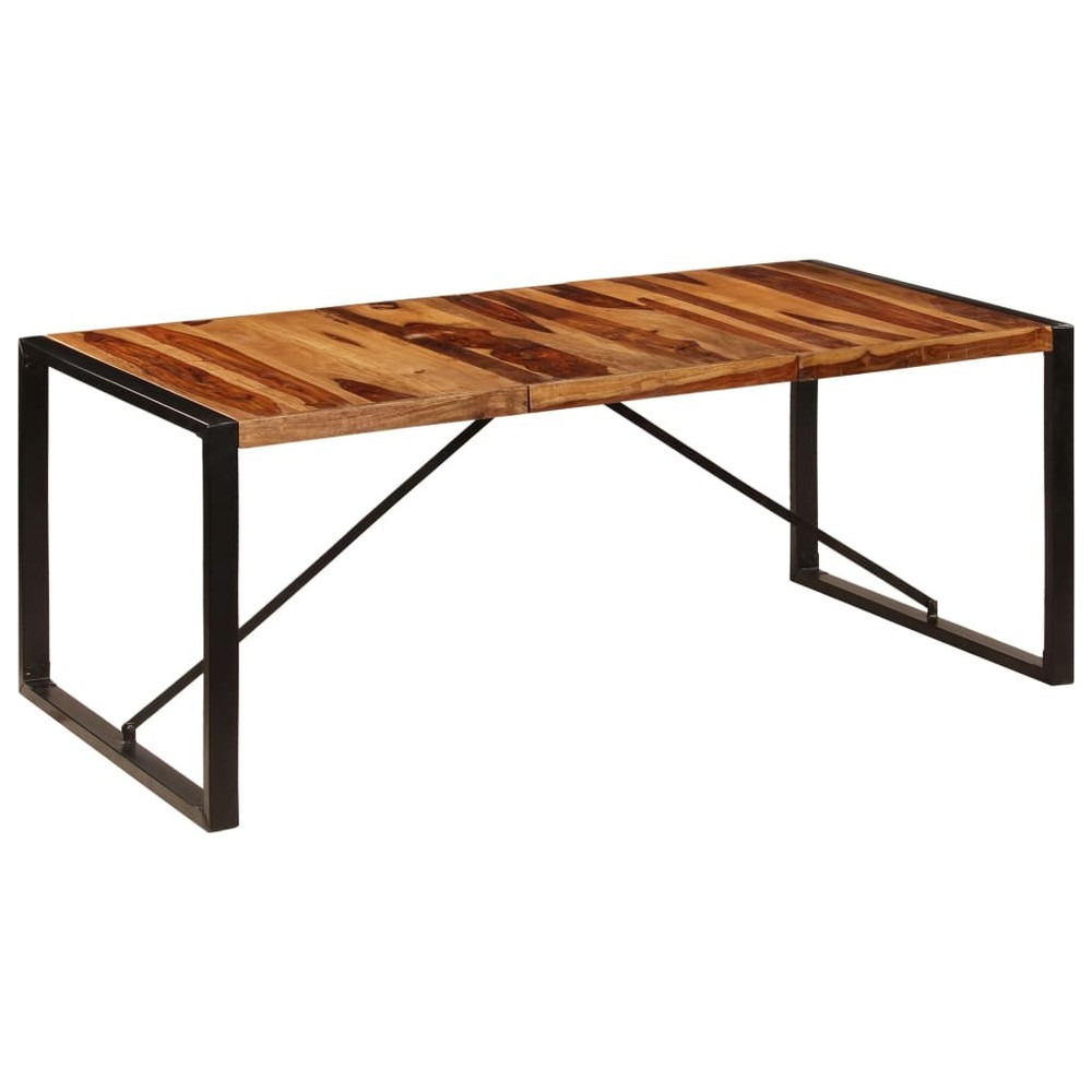 Dining Table Kitchen Table Dining Room Dinner Table Solid Acacia Wood vidaXL