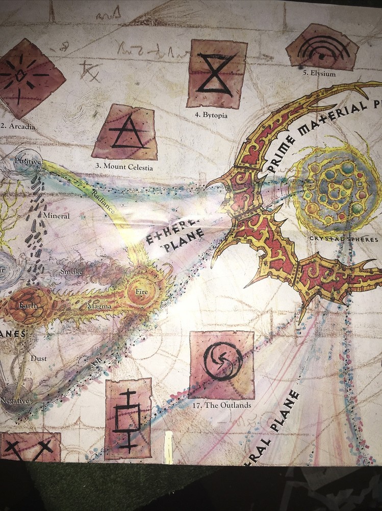 tsr planescape Outer Planes map ONLY