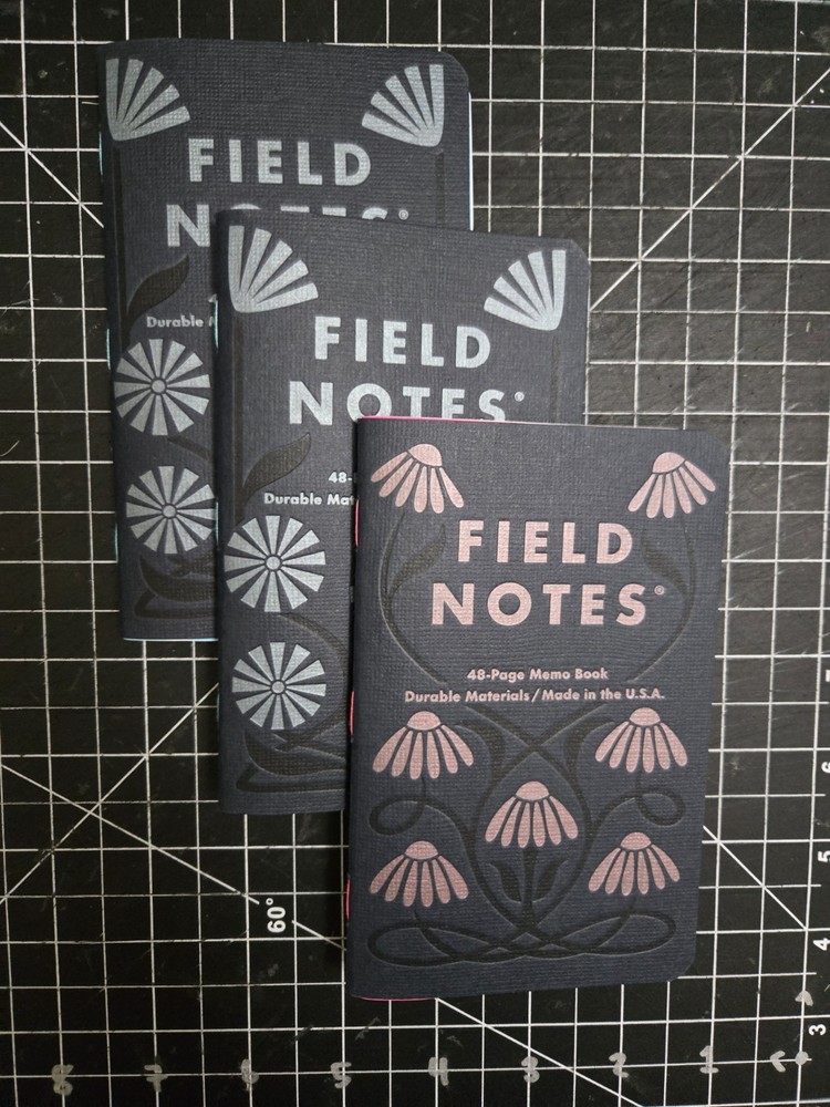 Field Notes -Fall Flowers Frankenbooked #2 GRAPH & DOT GRID - Read Description