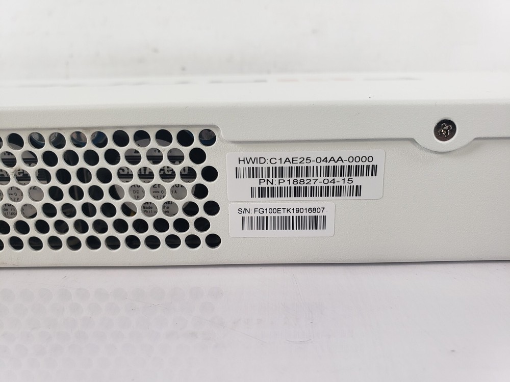 Fortinet FortiGate FG-100E Next Gen Network Security Firewall Appliance