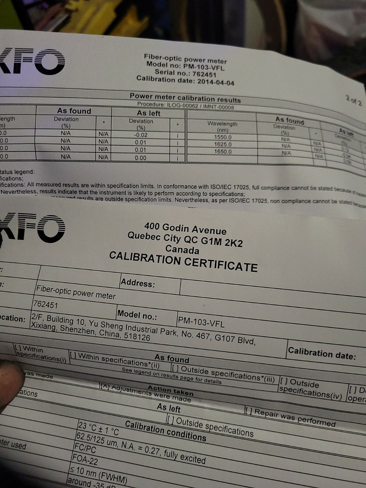 EXFO FTB-700 series 1PRO OTDR Test Platform