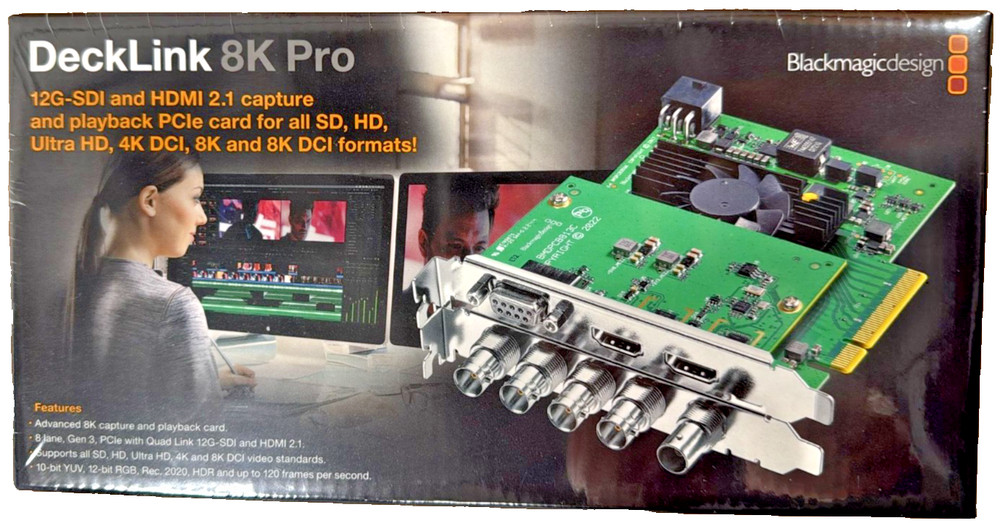 Blackmagic Design DeckLink 8K Pro G2 Capture Card -ship from Miami