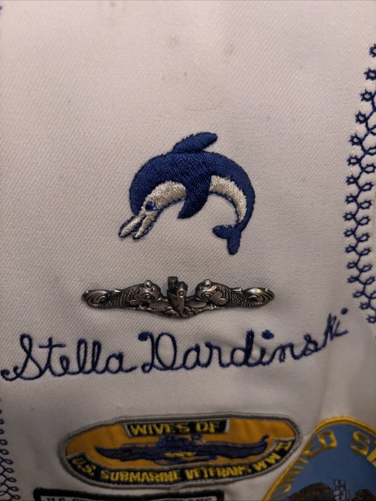 US Submarine Veterans World War II Submarine Space Coast Chapter Vest (White)