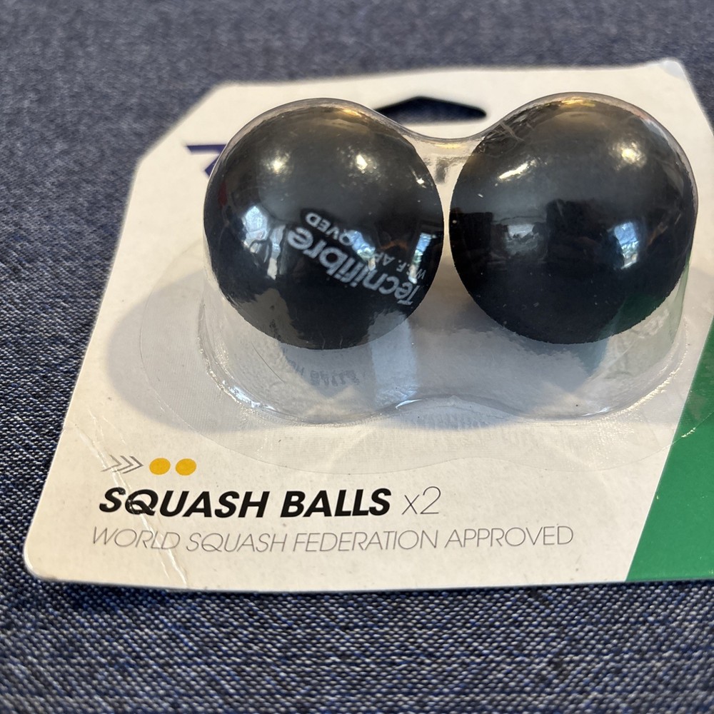Tecnifibre Double Yellow Dot Squash Ball - 2 balls