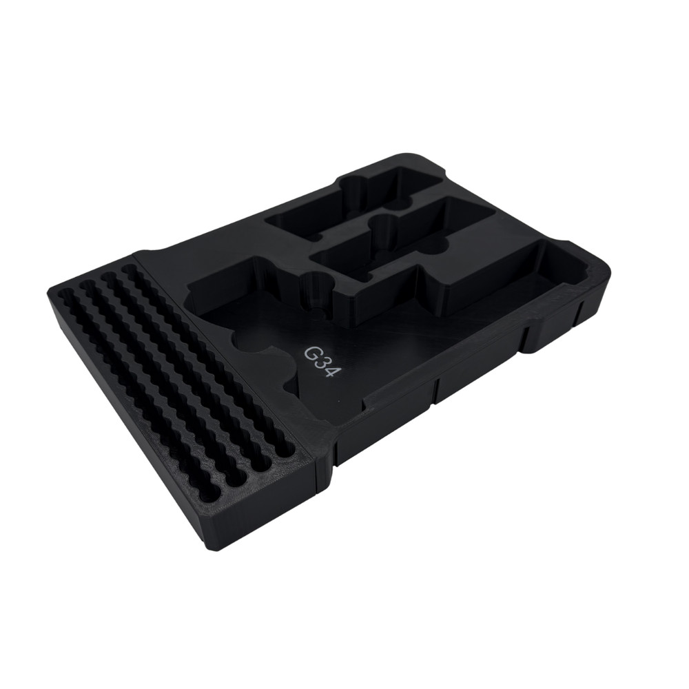 Glock 34 Insert for Milwaukee Packout – Holds 2 Mags + Rounds