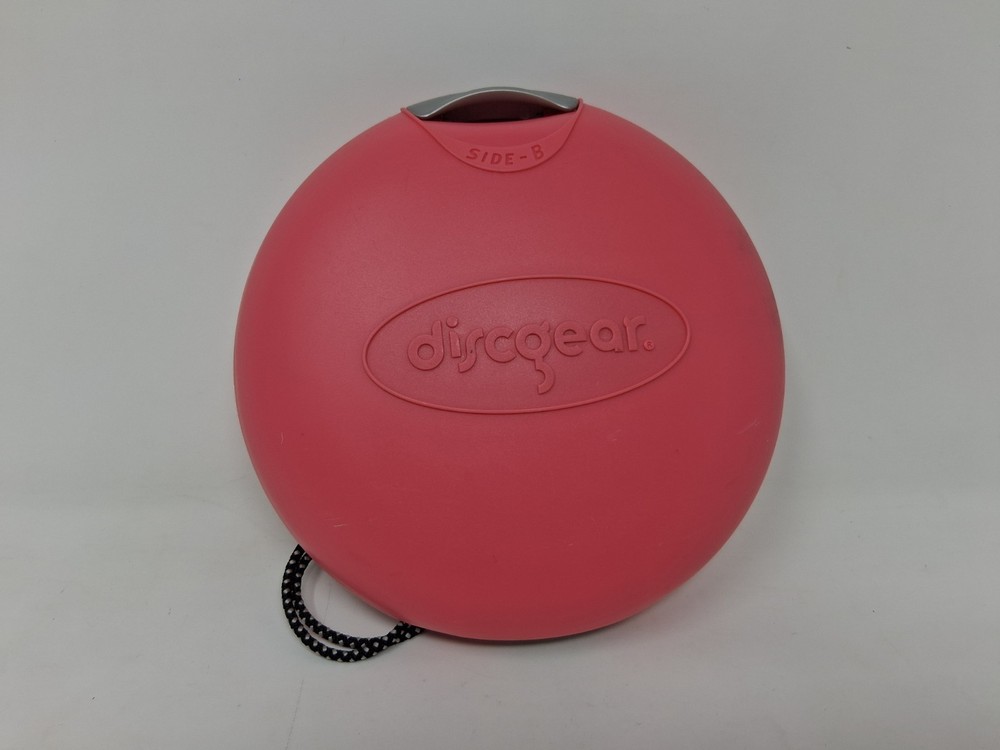 DiscGear CD Storage 20-Disc Carry Case Pink Hard Shell Discus Retro