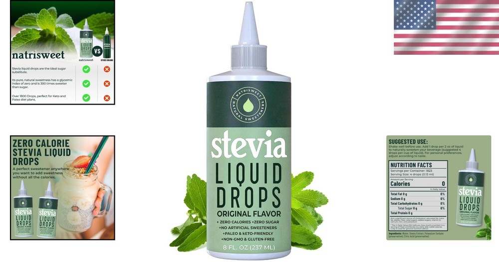Liquid Stevia Extract - No Bitter Aftertaste