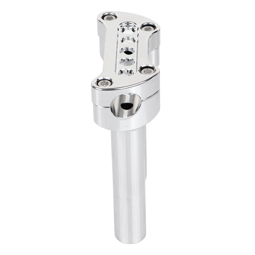 Chrome 6" Handlebar Risers 1" Top Clamp For Harley Heritage Softail Night Train