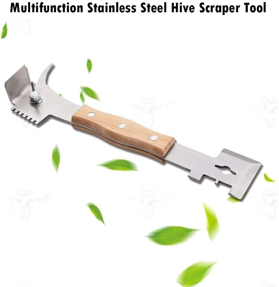 Compact 10.6-Inch Multi-Functional Hive Tool - The Ultimate Beekeeping Solution
